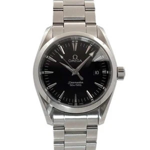 OMEGA Seamaster Aqua Terra 2518.50 Quartz Black Dial Mens Watch 90272607 - Picture 1 of 6