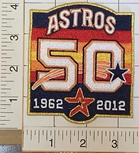 2012 HOUSTON ASTROS 50. JAHRSTAG MLB BASEBALL WAPPEN AUFNÄHER - Bild 1 von 1