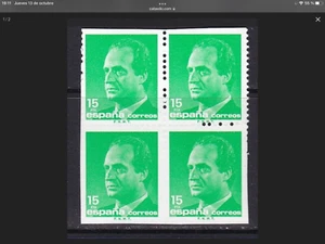España 1989 - Juan Carlos I - edifil 3004 dentado parcial y no perforado total - Imagen 1 de 2
