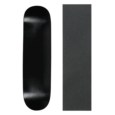 Blank Skateboard Deck   -  7.63 in - Dip Black w/Jessup - Image 1 of 4