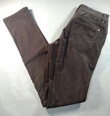 Pantalones de pana ajustados Jessica Simpson Forever para mujer talla 25 marrón regular  Foto 1 de 4