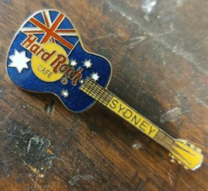  HARD ROCK CAFE SYDNEY SOUTHERN CROSS GIBSON ACOUSTIC AUSTRALIAN FLAG GUITAR PIN - Picture 1 of 6