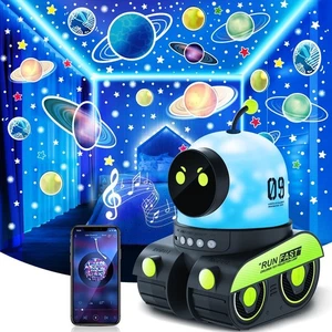 Sensorische Lichter für Autismus Kinder Nachtlicht Projektor, 12 Filme + Bluetooth Musik B - Bild 1 von 7