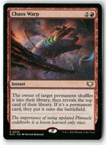 Chaos Warp Commander: Edge of Eternities magia regular Magic The Gathering casi nuevo - Imagen 1 de 1
