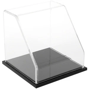 Plymor Clear Acrylic Slanted Front Display Case with Black Base, 6" x 6" x 6" - Picture 1 of 1