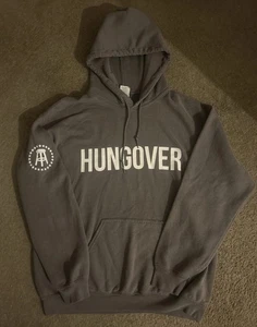 Barhocker Sport Hungover Hoodie grau Gr. XL Gildan Vintage Merch - Bild 1 von 8