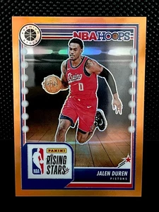 2023-24 NBA Hoops Premium Stock - Jalen Duren #299 - Rising ⭐️’s - Naranja 22/299 - Imagen 1 de 2