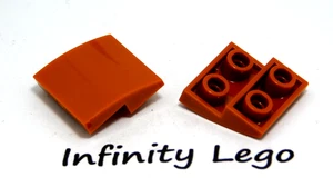 6 LEGO Dark Orange Slope Curved Inverted 2 x 2 (32803) - 6 Pieces - Bild 1 von 1