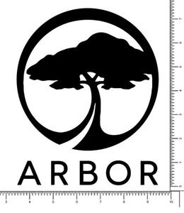 Arbor Stacked Skateboard Sticker 7.25" Skate Snowboard Vinyl Decal Sticker - Picture 1 of 14