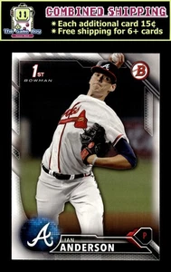 2016 Bowman Draft #BD-120 Ian Anderson Atlanta Braves - Picture 1 of 2