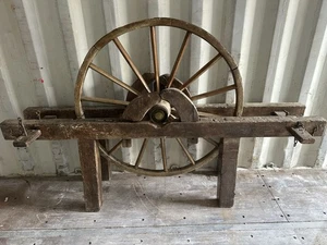 wheelwright's wheel horse and wheel. - Picture 1 of 12