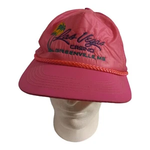 las vegas casino greenville Mississippi hat pink adjustable Vtg - Picture 1 of 12