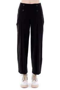 Pantalones ELISA CAVALETTI pantalones de tela pantalones de traje negros talla S EJW236019902 - Imagen 1 de 3