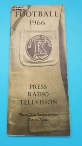 KANSAS EMPORIA STATE HORNETS - COLLEGE FOOTBALL MEDIA GUIDE - 1966 - Picture 1 of 3
