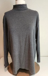 Vintage Hunt Club Turtleneck Women’s T-Shirt Gray Long Sleeve 100% Cotton XL - Picture 1 of 5