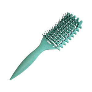 Hair Brush Bounce Curl Define Styling Comb Hollow Out Scalp Massage Comfort ^