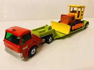 Matchbox Kingsize no.17 Ford With Dyson Trailer & CASE Bulldozer Vintage - Picture 1 of 6
