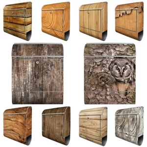Briefkasten Holz TOP Motive Design Postkasten mit Zeitungsfach banjado Mailbox - Bild 1 von 51