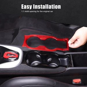 Center Control Cup Holder Frame Trim For Lotus EMIRA 21-23 Red Dry Carbon Cover - Picture 1 of 12