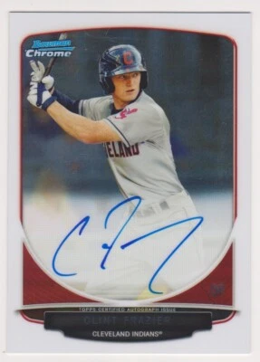 CLINT FRAZIER 2013 Bowman Chrome Draft Baseball AUTOGRAPH Rookie Card (C) - Image 1 of 2