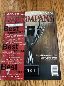 June 2001 FAST COMPANY Mag Best Business Practices Aaron Sorkin Guy Kawasaki - Imagen 1 de 3