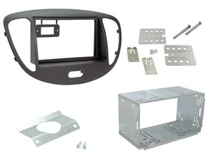 RADIO ESTÉREO FACE FASCIA CT23HY13 PARA HYUNDAI i10 DOBLE DIN NEGRO 2008-2013 - Imagen 1 de 1