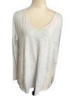 Lane Bryant  14/16 Beige Glitter Lace Pleated Cotton Blend Tee T-shirt Top