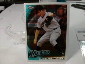 2010 Topps Chrome #14 - Josh Johnson - Florida Marlins  10-1109 - Picture 1 of 2