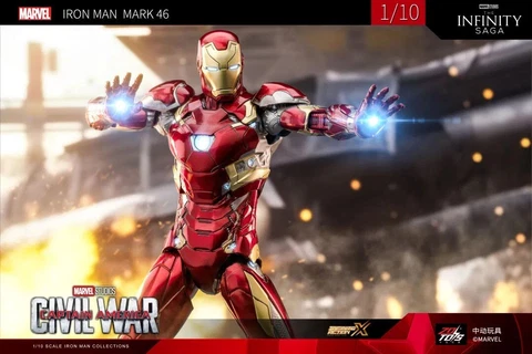 zd toys iron man mark 46 mk46 1/10 scale marvel captain america civil war NEW Cover