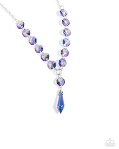Paparazzi ~ Celestial Class Blue UV Shimmer🌈 Necklace Set ~🌈NEW RELEASE 2024🌈 - Picture 1 of 3