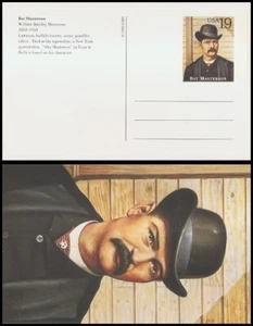 USA3 #UX185 U/A FIRST DAY CARD non FDC   Legend of the West Bat Masterson - Picture 1 of 1