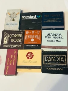 LOTTO Match Holder Matchbook Vintage Pubblicità Maui Snowbird Wynkoop Dakota Insegna M27 - Foto 1 di 4