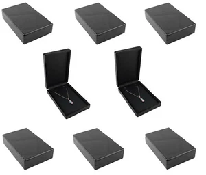 Luxury Gloss Wooden Necklace Jewellery Presentation Storage Box Display Gift - Picture 1 of 6
