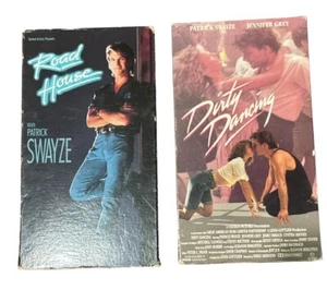 Road House & Dirty Dancing VHS Tapes Patrick Swayze - Picture 1 of 3