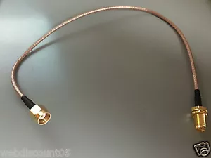 30cm RP SMA Short WiFi Antenna EXTENSION Cable Lead Wireless 30cm Uk Seller - Picture 1 of 6