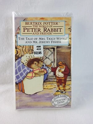 Сказка о миссис Тигги-Винкль и мистер Джереми Фишер (VHS, 1992) новый запечатанный - Изображение 1 из 4