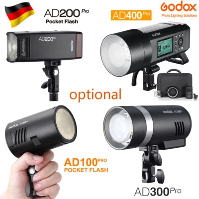 Godox AD100Pro AD200PRO AD300PRO AD400PRO TTL Studio Blitzgeräte Outdoor Blitz - Bild 1 von 4