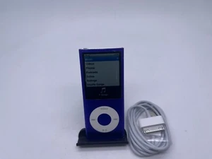 Apple iPod Nano 4th Generation Purple 8GB A1285 FREE SHIPPING - Picture 1 of 8