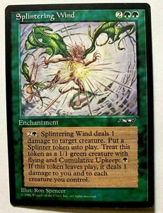 SPLINTERING WIND Alliances Magic The Gathering MTG HP 1996 RESERVED LIST - Picture 1 of 10