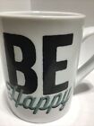 BE HAPPY COFFEE MUG. TEA CUP MUG.  Art Deco Print  Mug. B225
