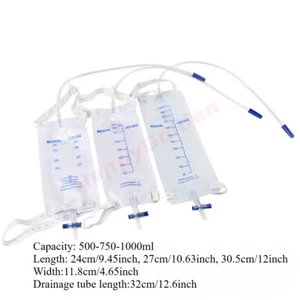 500/750/1000ML Urinary Drainage External Catheters Leg Bag Urinary Leg Bag Urine - Picture 1 of 12
