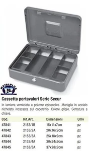 CASSETTA SICUREZZA PORTAVALORI PORTAMONETE PORTA BANCONOTE VARI FORMATI - Bild 1 von 8