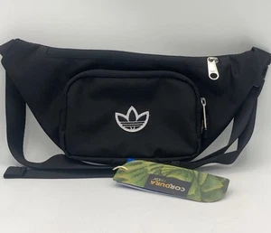 Adidas Cordura Gürteltasche Classic Schwarz Unisex Freizeit Reisetasche Neu mit Etikett - Bild 1 von 13