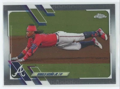 2021 Topps Chrome Ronald Acuña Jr. #50 TS1 - Image 1 of 2