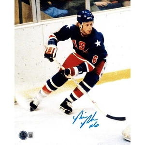 Bill Baker handsigniertes Team USA 8x10 Foto Miracle On Ice Beckett - Bild 1 von 2
