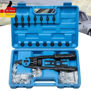 Nietmutternzange Gewindenieten Zange Set 160 Nietmuttern M3-M12 Nietmutternzange - Bild 1 von 19
