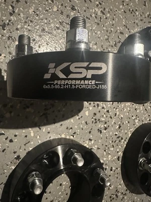 KSP 6x5.5 Wheel Spacers 95.2 Inner Diameter  1 1/2 - Image 1 of 3