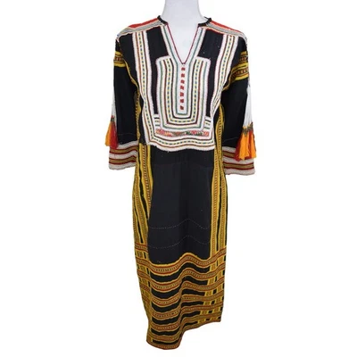 VERY RARE Saudi Arabian Women’s Bani Malik Tribal Group Embroidered Beaded Thobe - Image 1 of 4