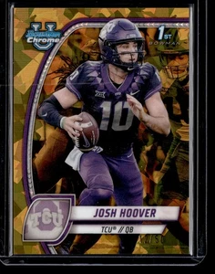 2024 Bowman University Chrome Sapphire Edition #108 Josh Hoover Gold #/50 - Picture 1 of 2