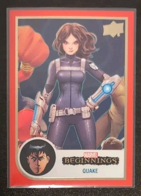 Quake #146 2022 Upper Deck Marvel Beginnings Vol 2: Series 1 Red Border - Image 1 of 3